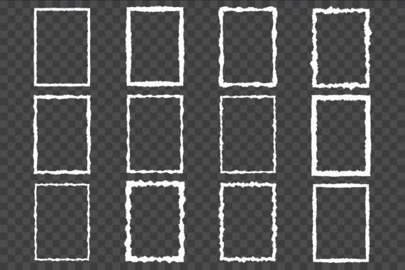 Ripped Paper Frames Png - Ripped Border Graphic by medelwardi ...