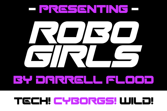 Robo Girls Font PNG with transparent background - Preview 1
