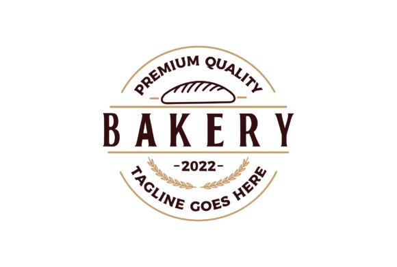Vintage Retro Bake Bakery Badge Label