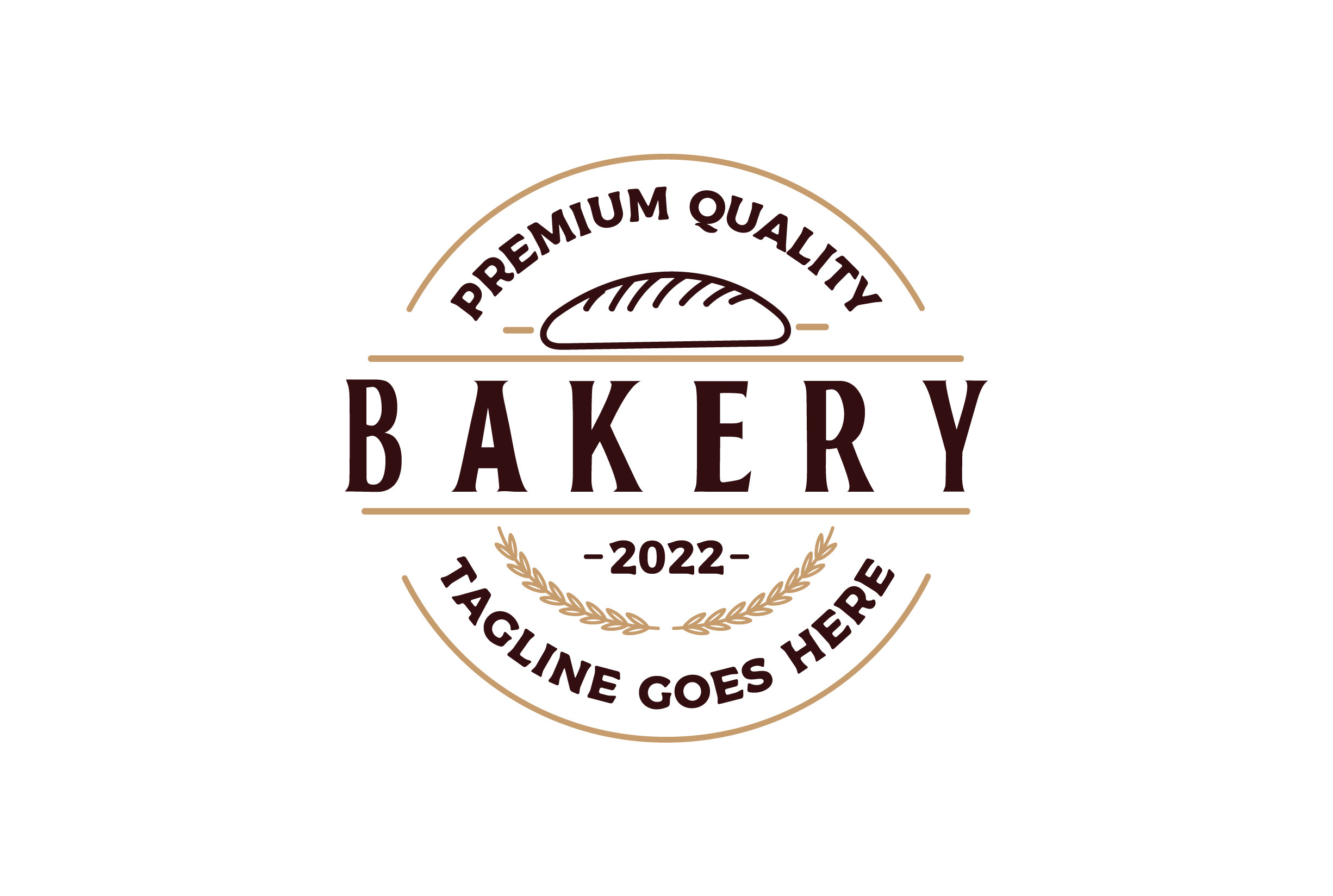 Vintage Retro Bake Bakery Badge Label
