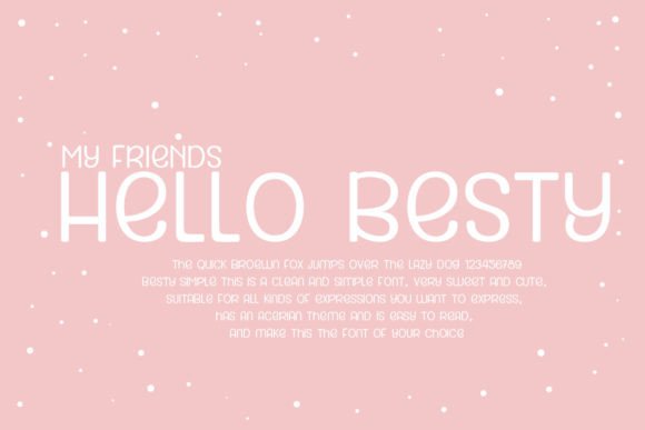 Besty Simple Font - Preview 4