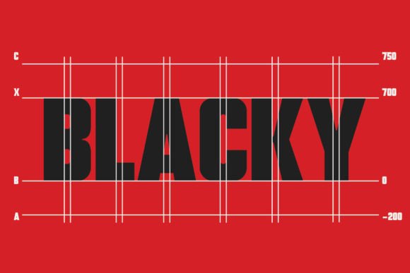 Blacky Font - Preview 3