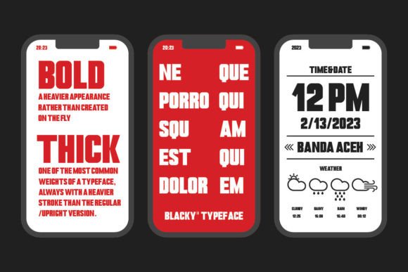 Blacky Font - Preview 4