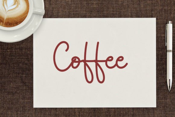Brown Font - Preview 1