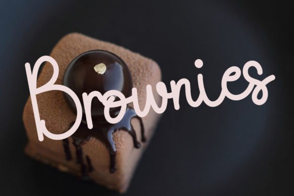 Brown Font - Preview 3
