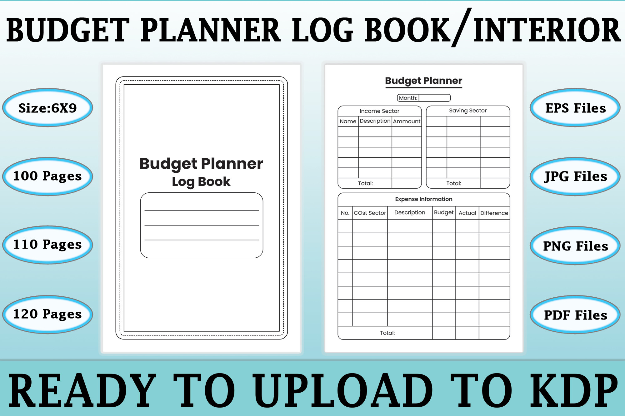 Budget Planner Log Book | KDP Interior Graphic by KDP Store · Creative ...