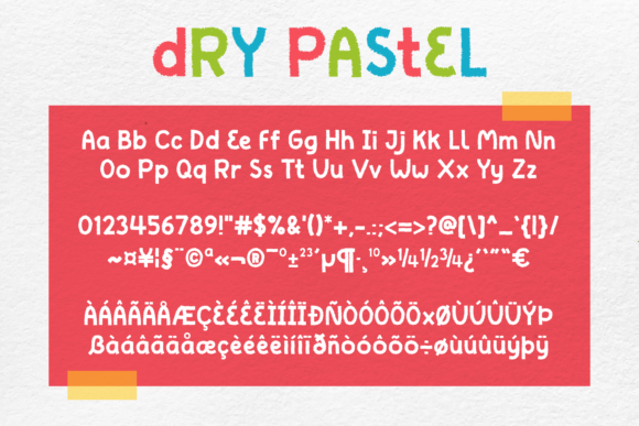 Dry Pastel Font - Preview 3