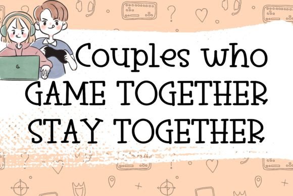 Gamer Girlfriend Font PNG with transparent background - Preview 1