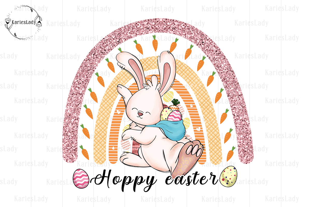 Hoppy Easter Sublimation Graphic by KariesLady · Creative Fabrica
