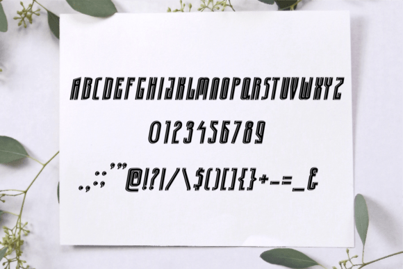 Kefanofiz Ornament Font PNG with transparent background - Preview 3
