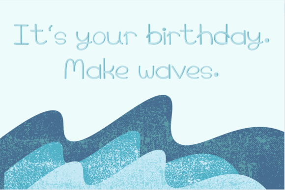 Little Blue Font PNG with transparent background - Preview 3