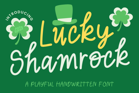 Lucky Shamrock Font - Cute Lettering Fonts