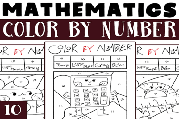 Math Color by Number Worksheets Activity