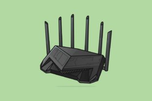 Modern Internet Router Technology Device