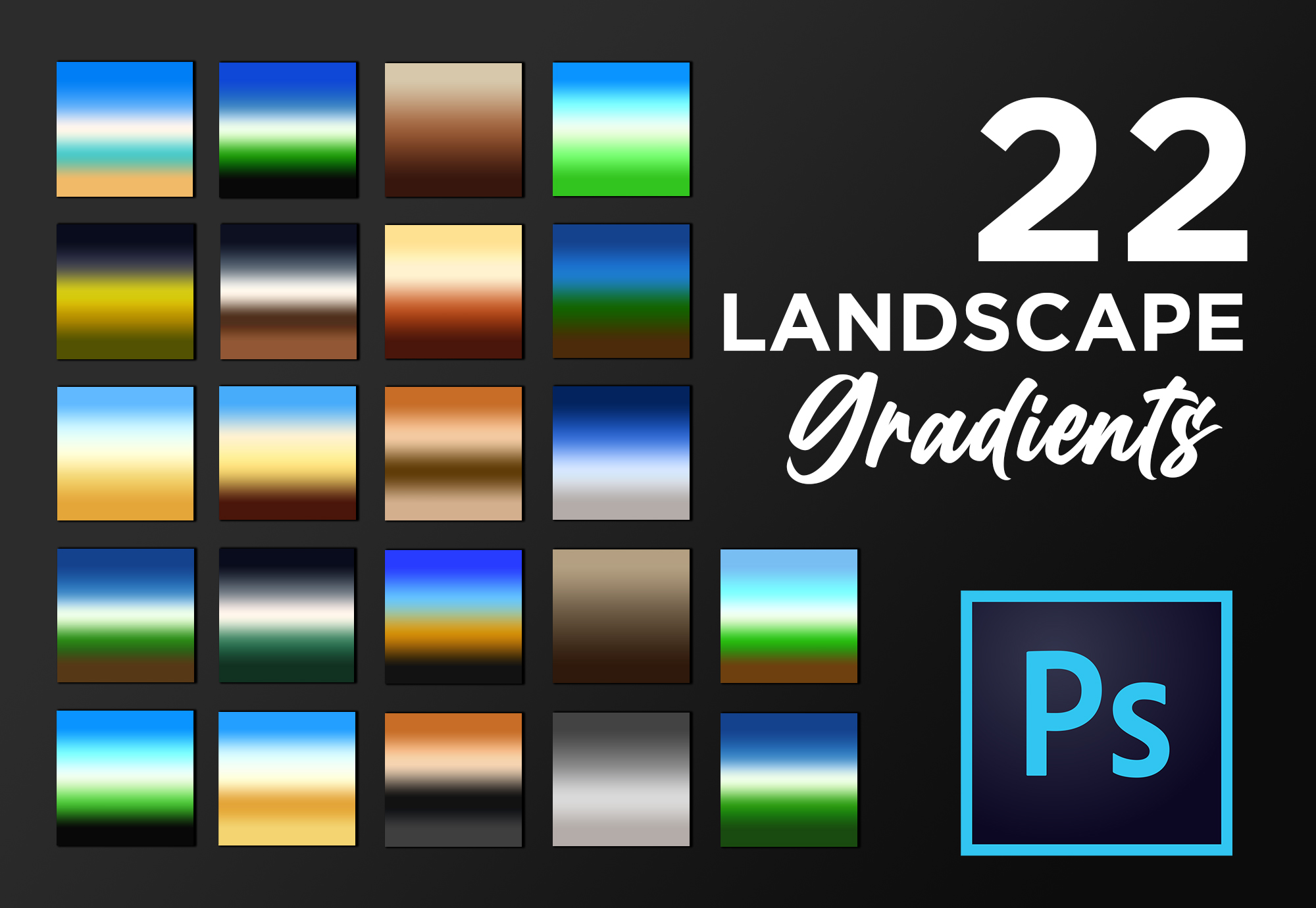 Photoshop Landscape Gradient Collection