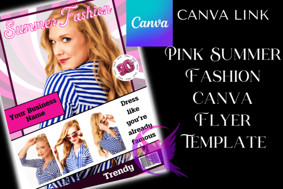 Pink Summer Fashion Flyer- Canva