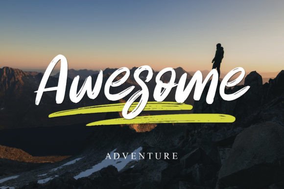 Rosthero Font PNG with transparent background - Preview 1