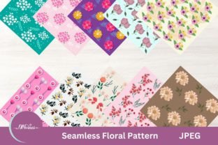 Seamless Floral Digital Paper Pack Graphic by DIYvinci · Creative Fabrica