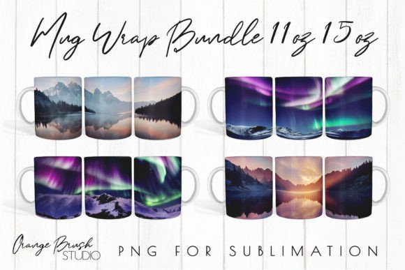 11oz Camping Mug Sublimation Bundle Graphics