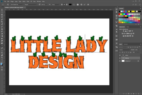 Carrot Easter Day Font PNG with transparent background - Preview 1