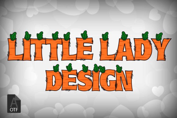 Carrot Easter Day Font PNG with transparent background - Preview 3