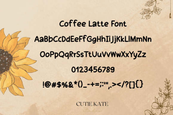 Coffee Latte Font - Preview 1