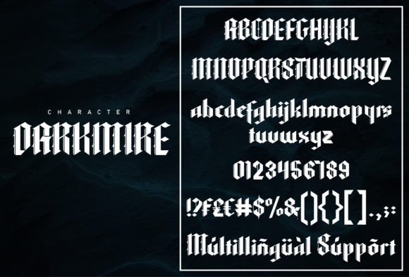 Darkmire Font - Preview 5