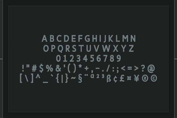 Demulation Font PNG with transparent background - Preview 1