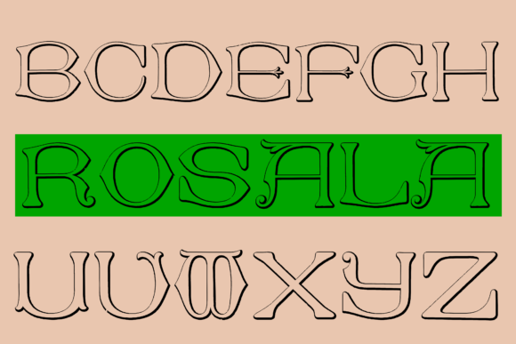Dolphus Mieg Alphabet Three Font - Preview 4