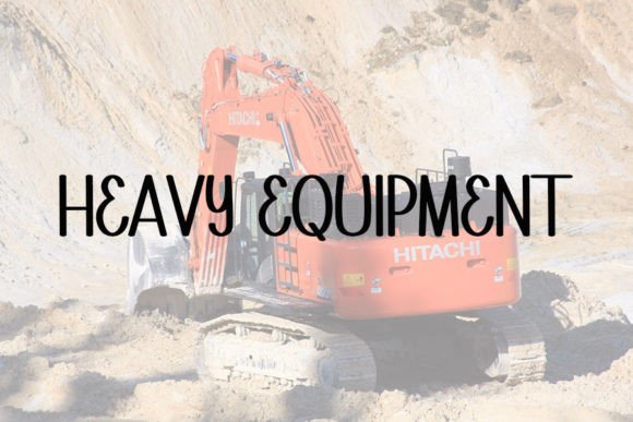 Excavator Font - Preview 1