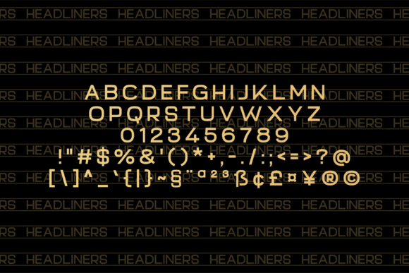 Headliners Font - Preview 1