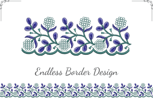 Intricate Floral Border