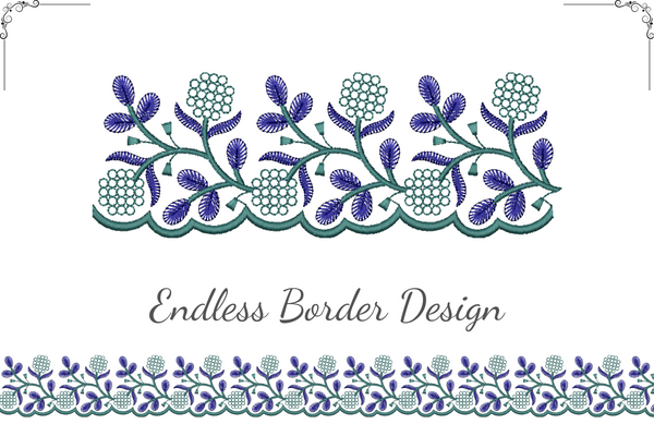 Intricate Floral Border