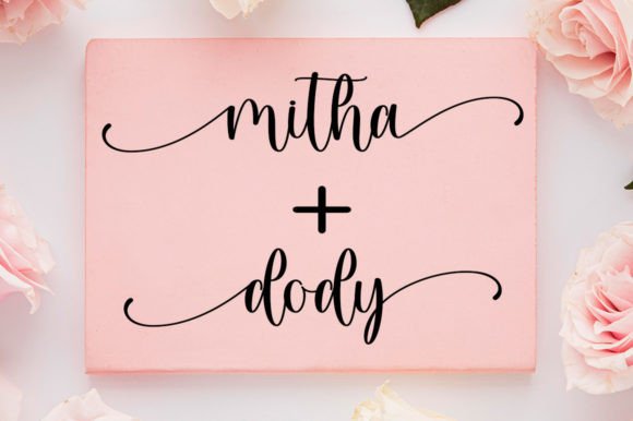 Mimosha Font PNG with transparent background - Preview 2