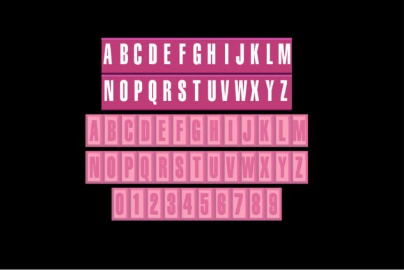 Pink Chocolate Font PNG with transparent background - Preview 3