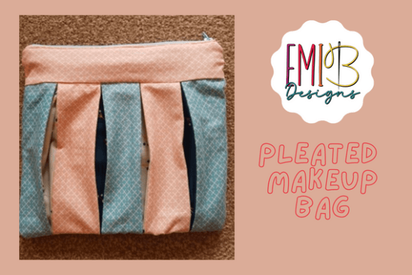 Pleated Makeup Bag Sewing Pattern