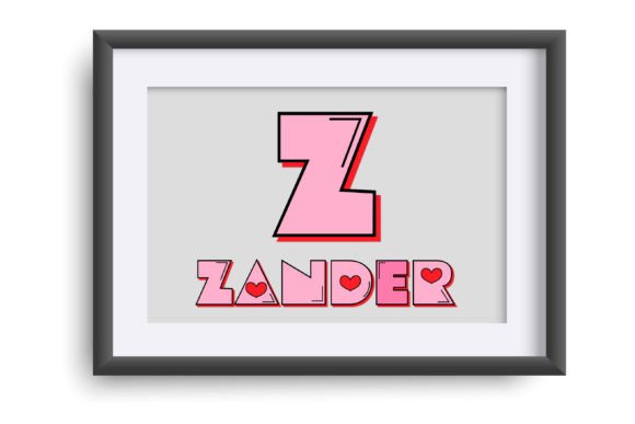 Pog Love Font PNG with transparent background - Preview 4