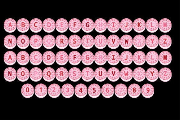 Sandwich Cookies Love Font PNG with transparent background - Preview 3