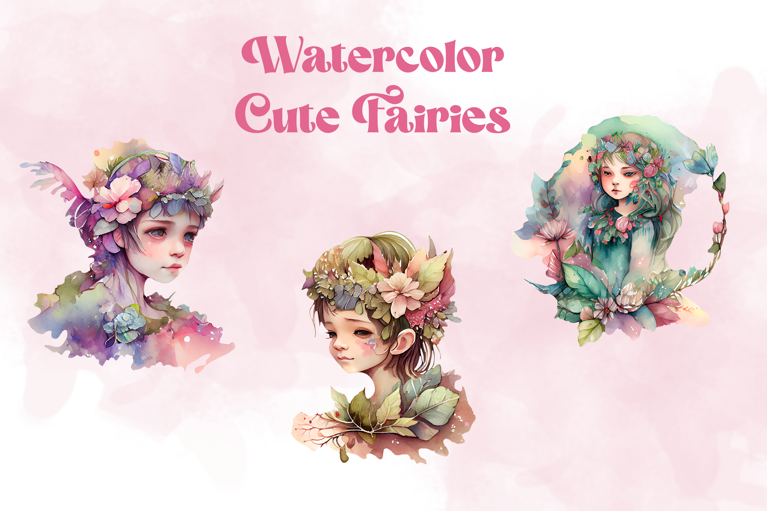 Watercolor Fairy Graphic by Andreea Eremia Design · Creative Fabrica