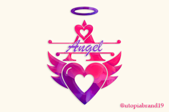 Angel Monogram Decorative Font By utopiabrand19