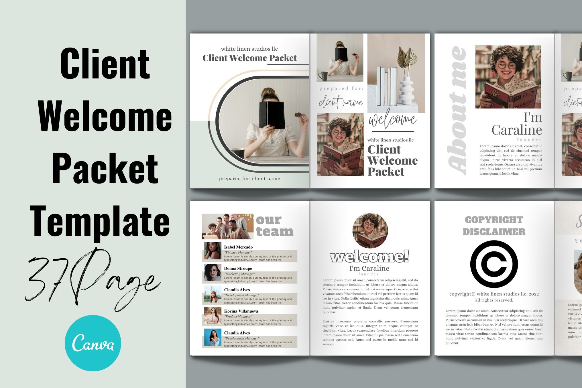 Creative Packet Client Welcome Packet Template Canva Graphic by craftsmaker · Creative ...