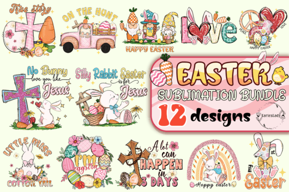 Easter PNG Bundle Graphic by KariesLady · Creative Fabrica