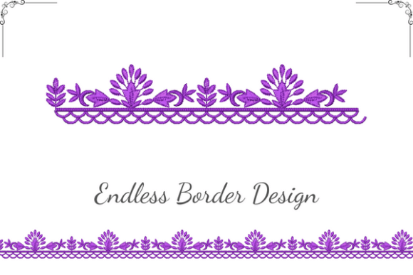 Elegant Floral Border