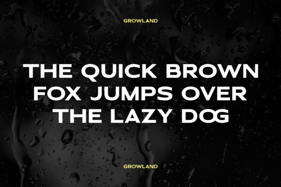 Growland Font - Preview 6