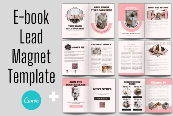 Editable Canva lead magnet ebook and workbook template