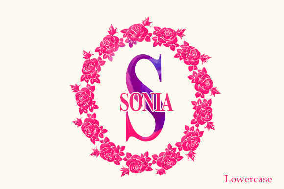 Rosena Monogram Font PNG with transparent background - Preview 1