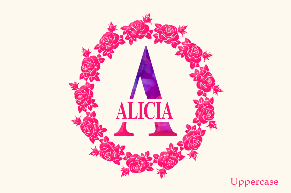 Rosena Monogram Font PNG with transparent background - Preview 2