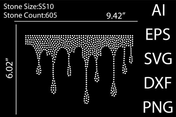 Splatter Rhinestone Templates Design