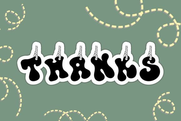 Groovy Hang Font - Preview 3