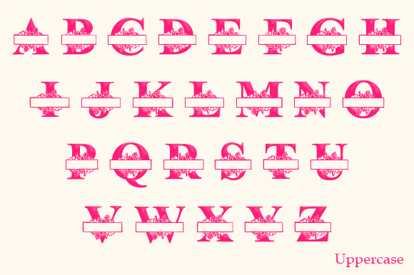 Maxwell Monogram Font PNG with transparent background - Preview 3